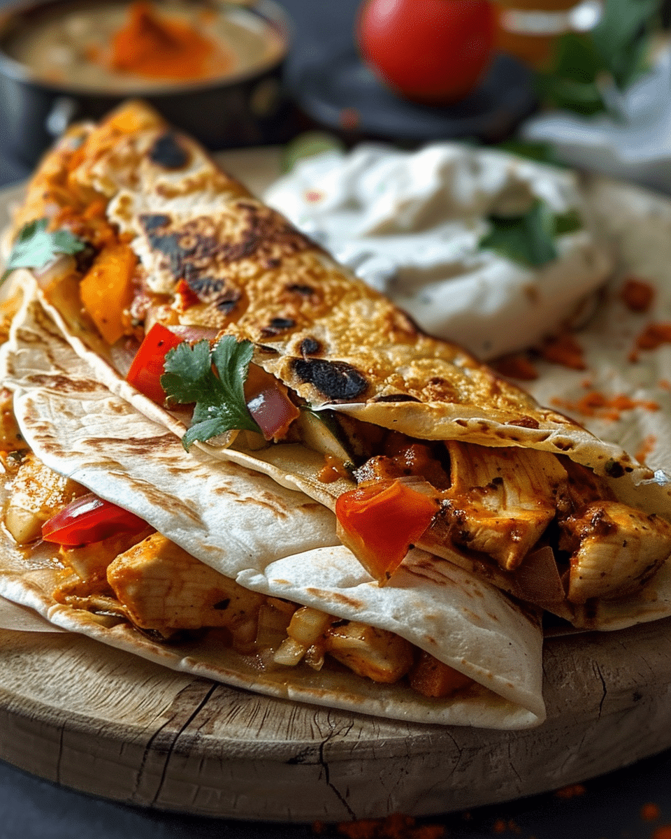 Chicken Crepes Shawarma