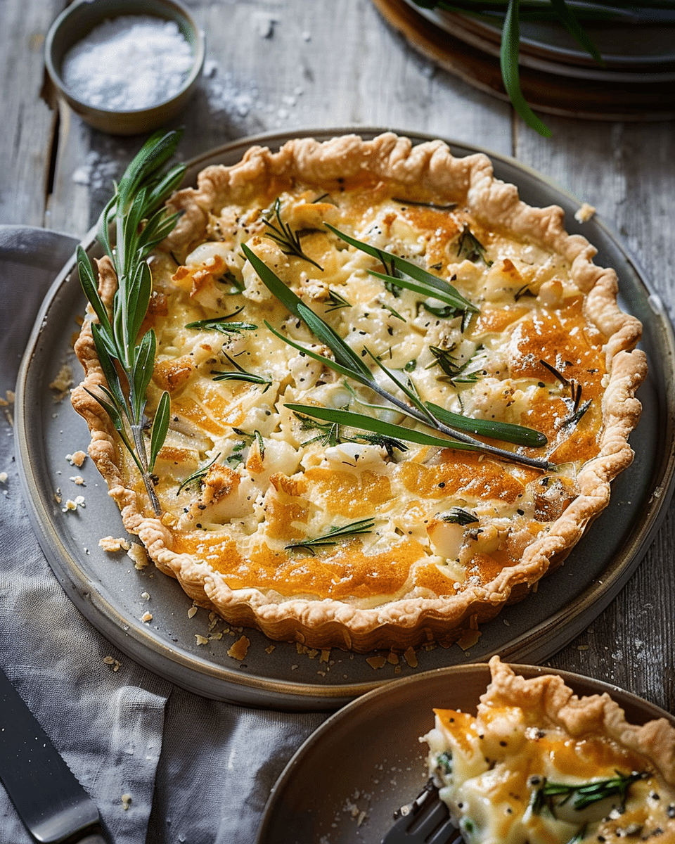 Crab and Tarragon Tart