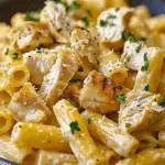 Creamy Garlic Butter Chicken Rigatoni Recipe