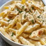 Decadent Creamy Crack Chicken Penne Delight