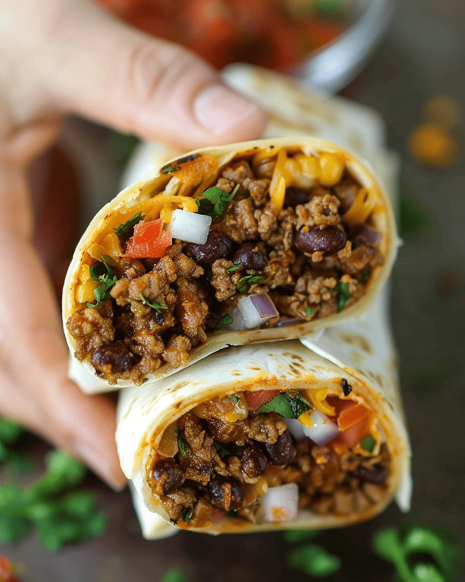 Easy Beef Burritos {30 Minute Recipe}