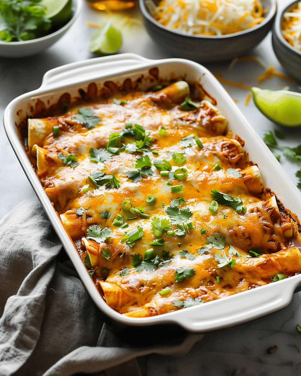 Easy Chicken Enchiladas