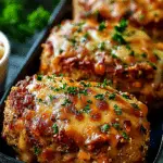 Garlic Parmesan Chicken Meatloaves