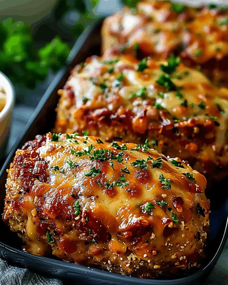 Garlic Parmesan Chicken Meatloaves