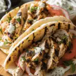 Greek Chicken Gyros with Tzatziki
