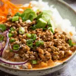 Ground Turkey Rice Bowls with Bang Bang Sauce