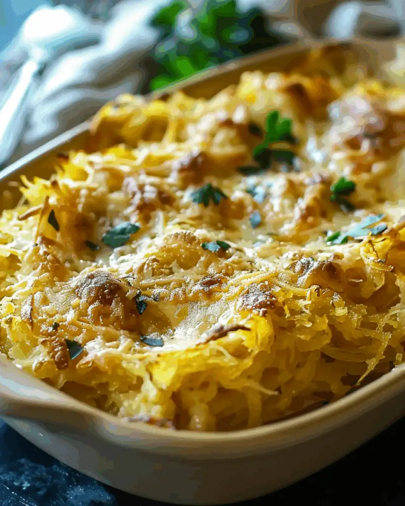 Healthy Spaghetti Squash Au Gratin: A Delicious, Low-Carb Comfort Food