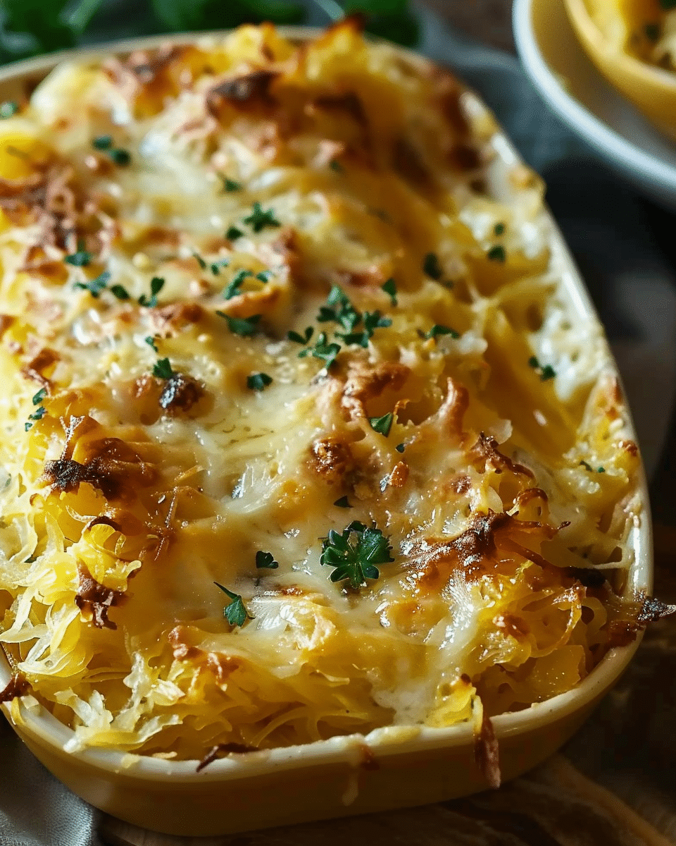 Healthy Spaghetti Squash Au Gratin: A Delicious, Low-Carb Comfort Food