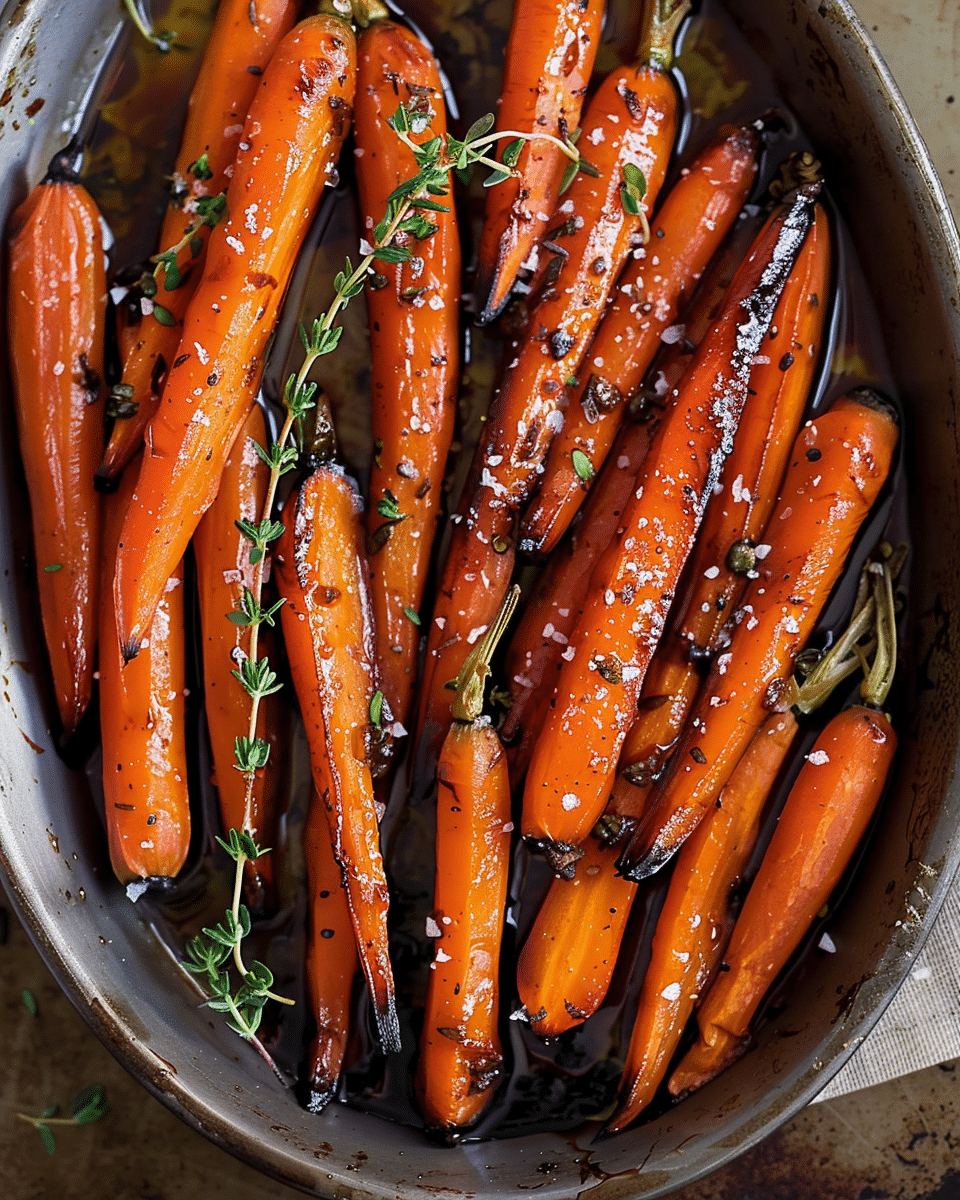 Honey Balsamic Roasted Carrots