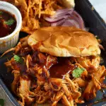 Honey Barbecue Pulled Chicken {Slow Cooker Recipe}