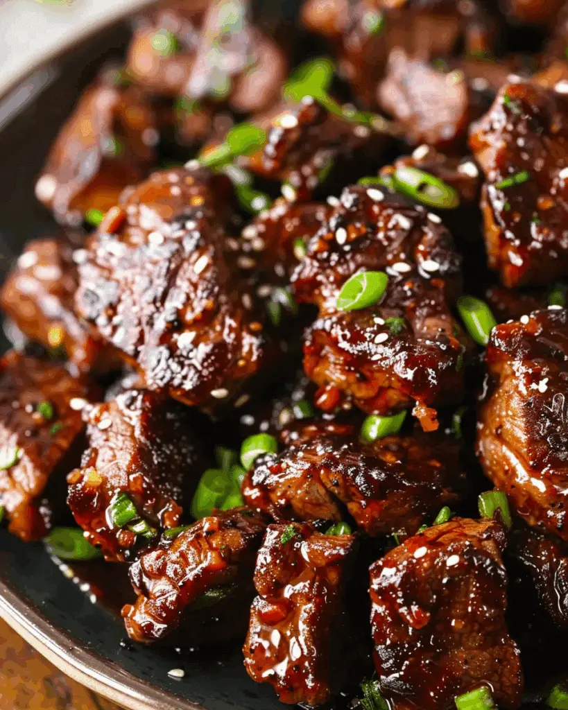 Honey Garlic Steak Bites