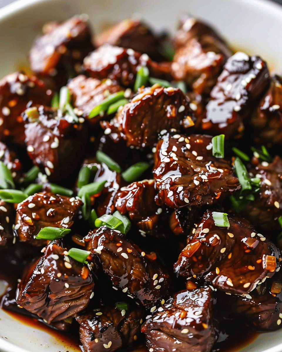 Honey Garlic Steak Bites