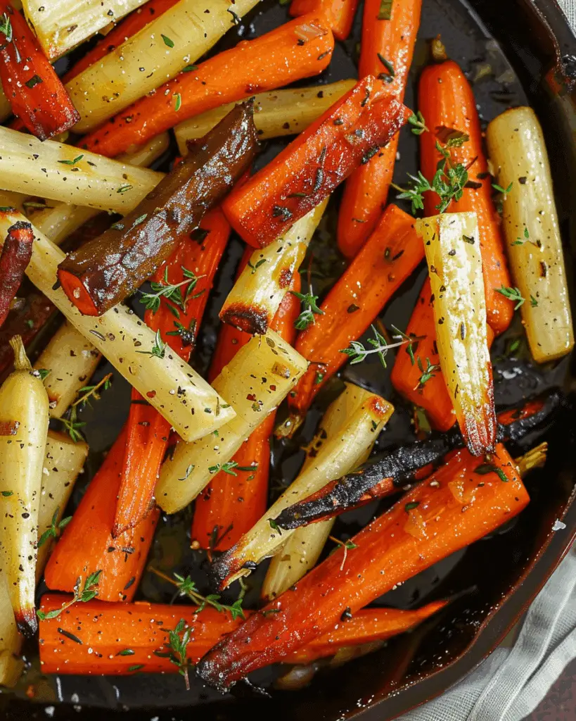 Honey Roasted Carrots and Parsnips