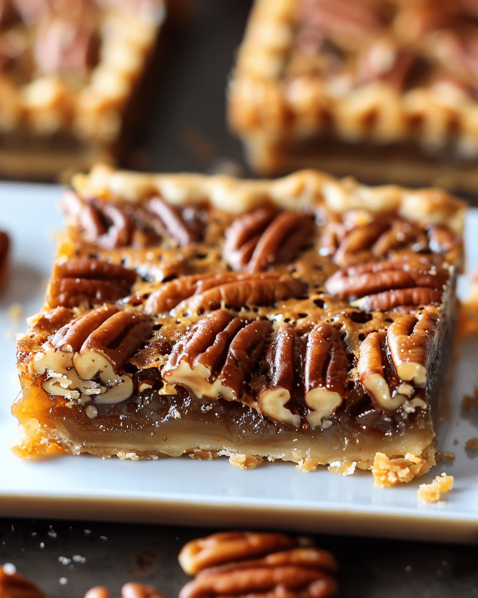 Lazy Girl Pecan Pie Bars
