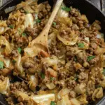 Low-Carb Ground Beef and Cabbage Skillet Recipe