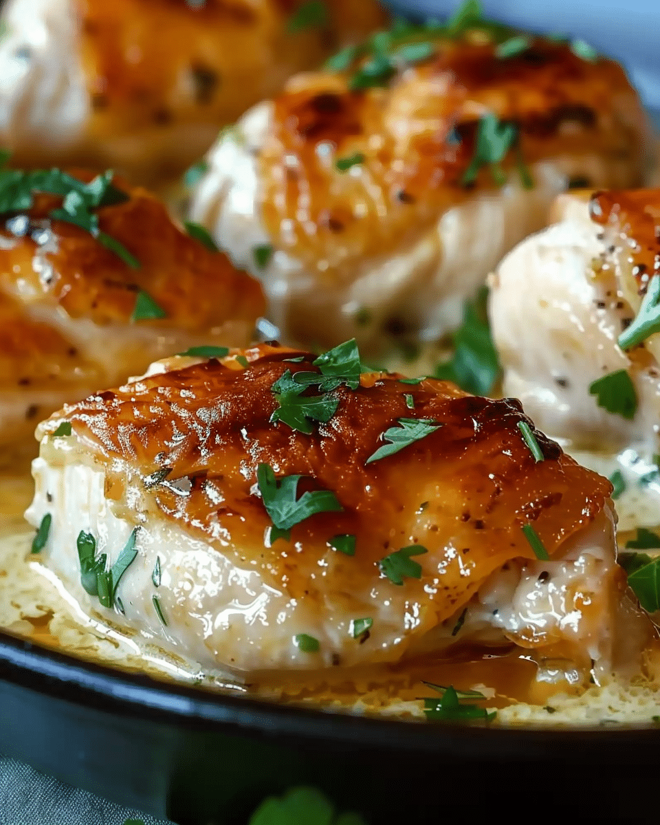 Melt In Your Mouth Chicken with Creamy Cheese Bliss