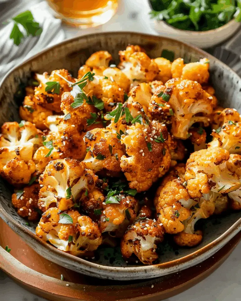 Moroccan Cauliflower with Tahini-Honey: 5-Ingredient Delight