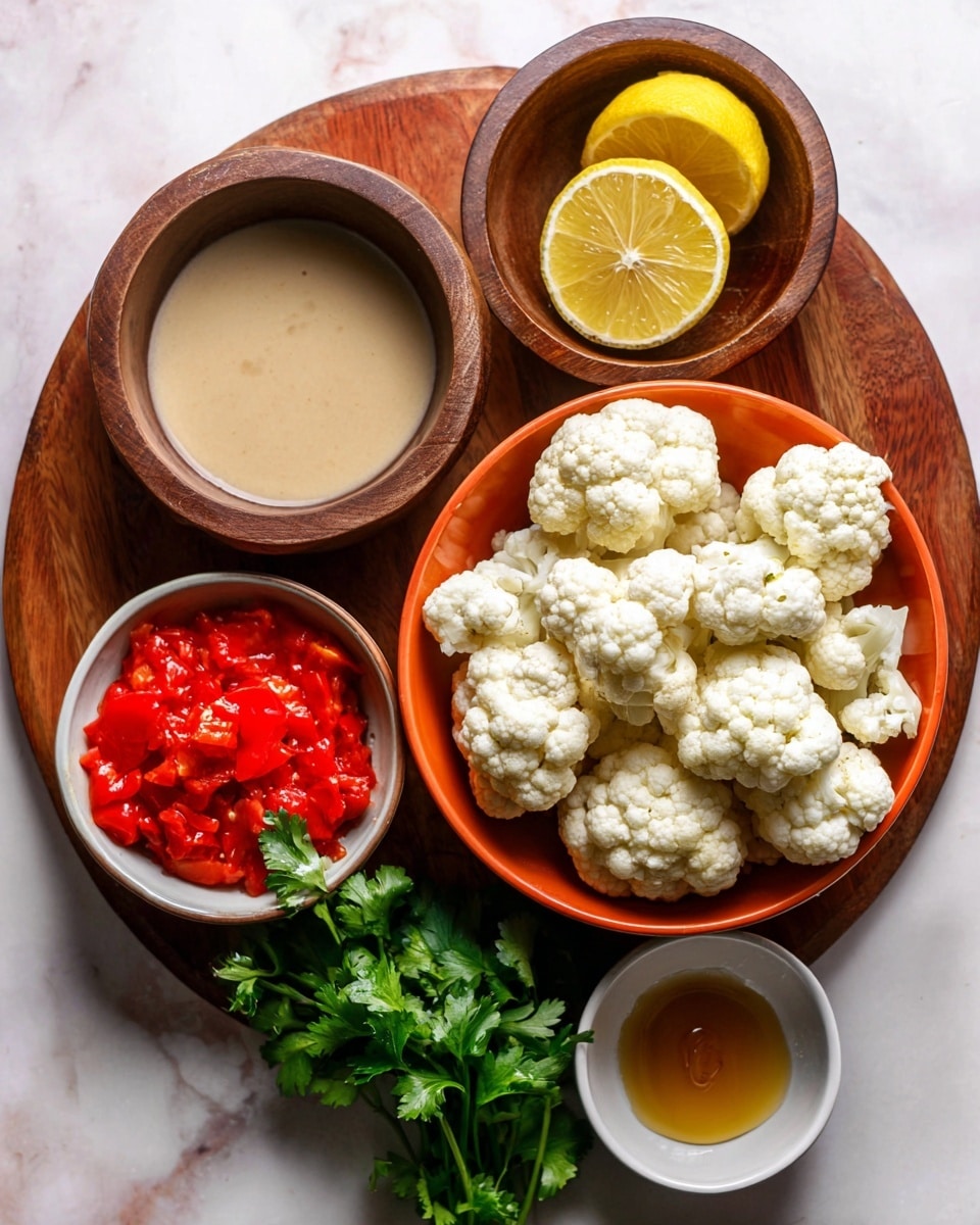 Moroccan Cauliflower with Tahini-Honey: 5-Ingredient Delight