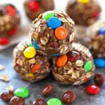 No-Bake Nutella M&M Oatmeal Balls