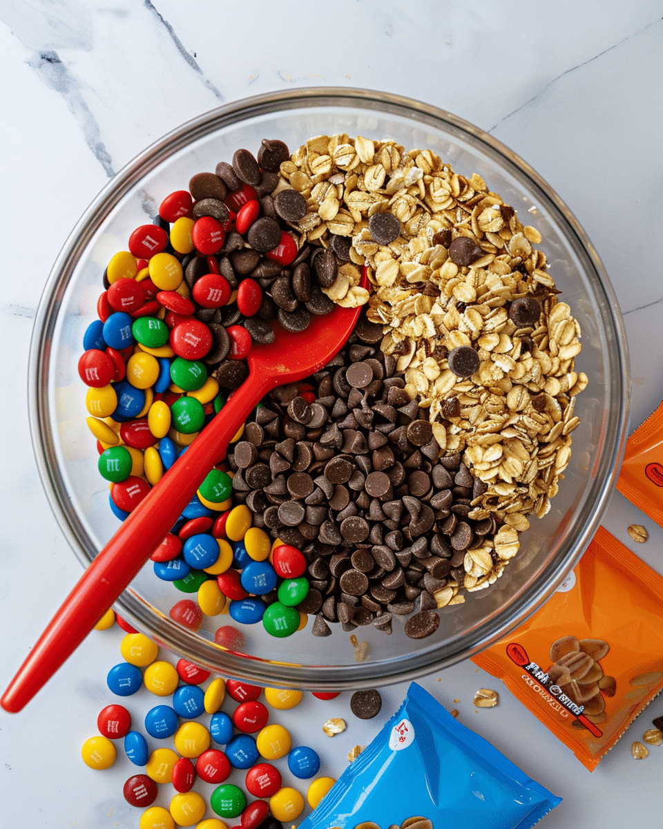 No-Bake Nutella M&M Oatmeal Balls