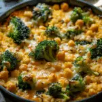 One Pan Chickpea Broccoli Rice Casserole Recipe
