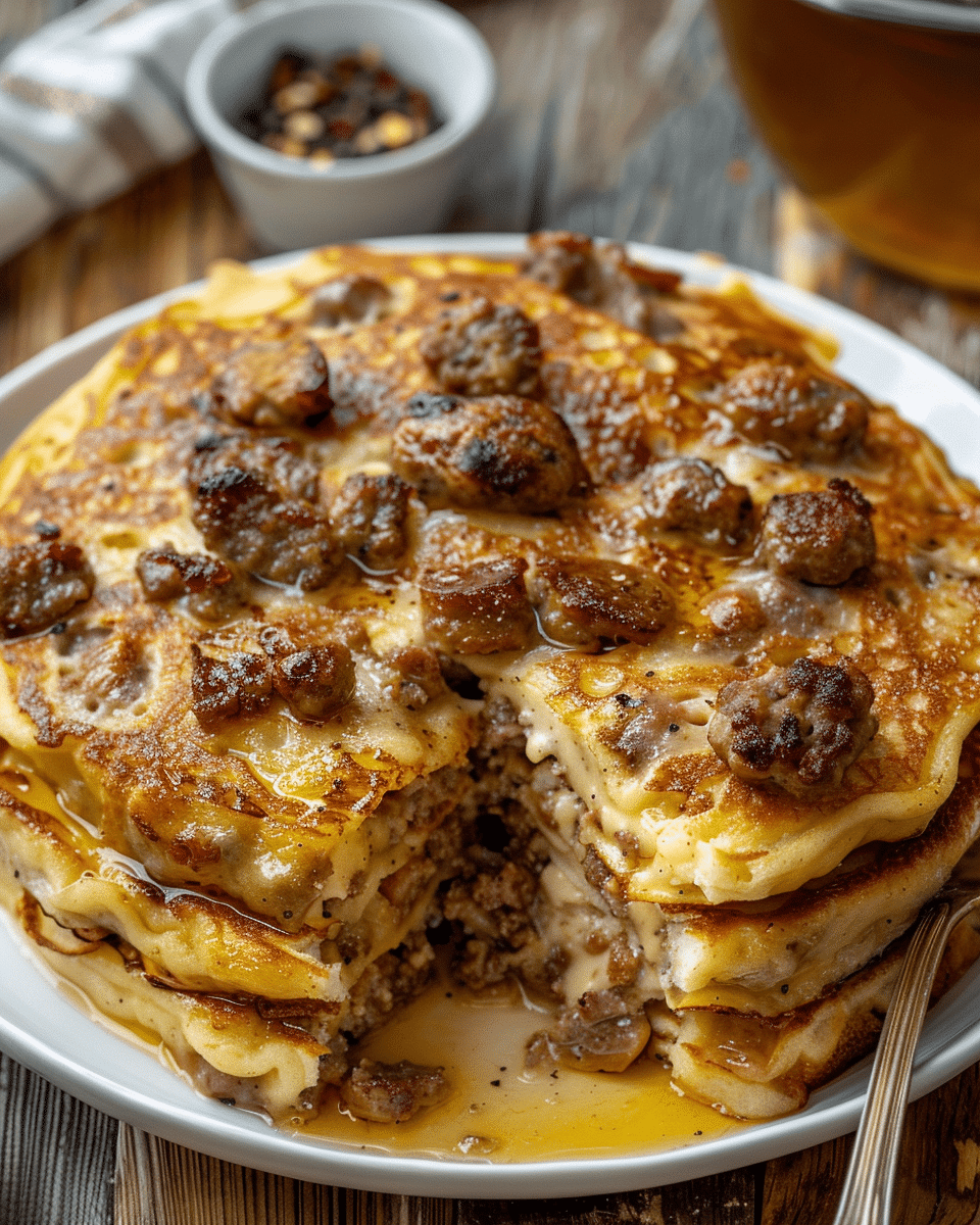 Pancake Sausage Casserole Recipe