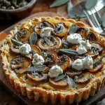 Pumpkin Sage & Mushroom Tart