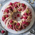 Raspberry and Pistachio Wreath Recipe