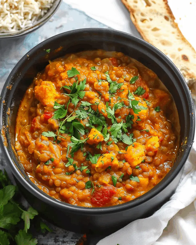Red Lentil Dahl {Slow Cooker Fakeaways}