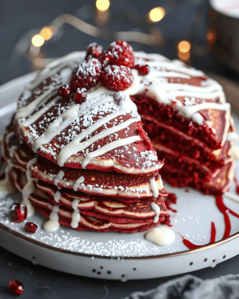 Red Velvet Pancakes