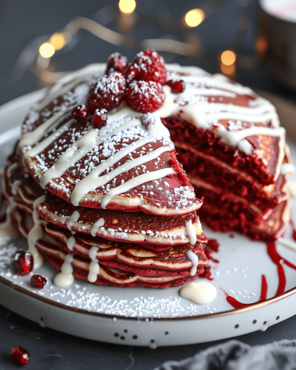 Red Velvet Pancakes