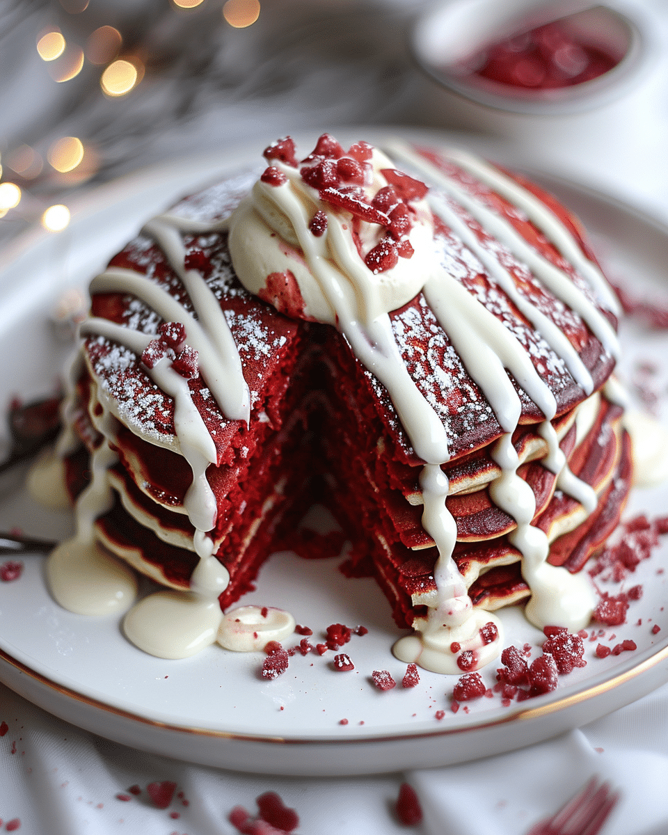 Red Velvet Pancakes