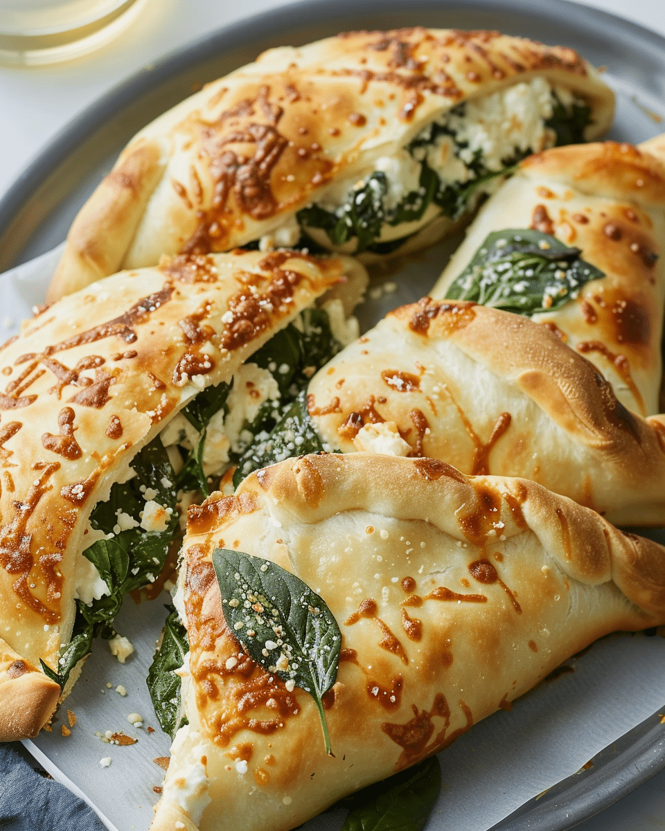 Ricotta and Spinach Calzones Recipe