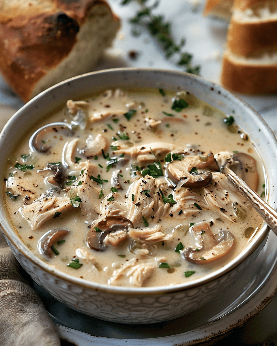 Rotisserie Chicken Mushroom Soup Recipe