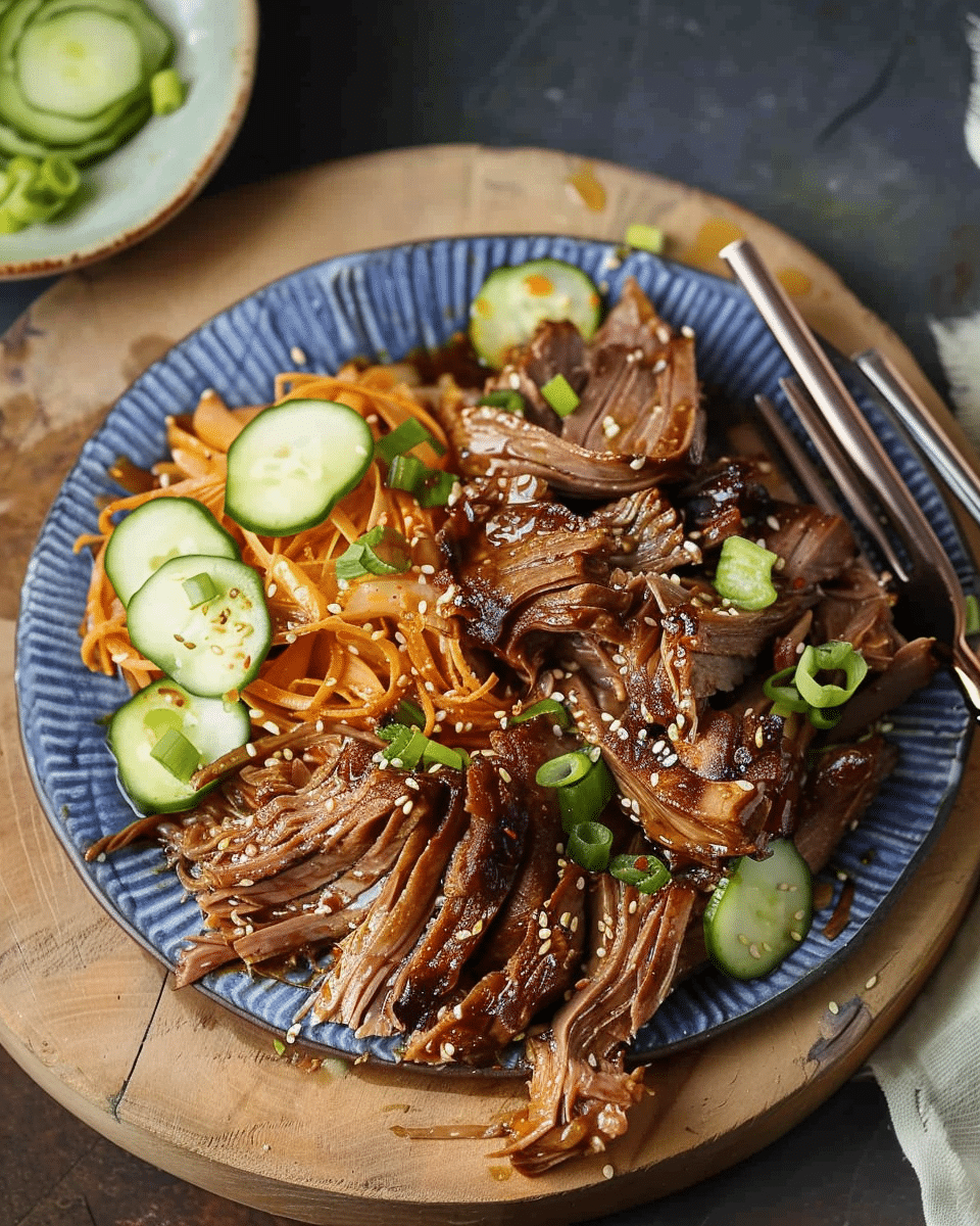 Slow Cooker Korean BBQ Style Beef