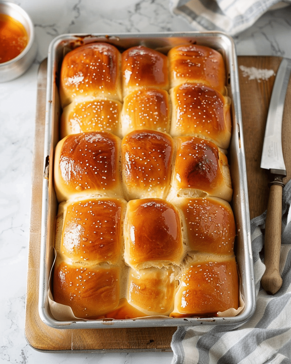 Soft and Buttery Parker House Rolls
