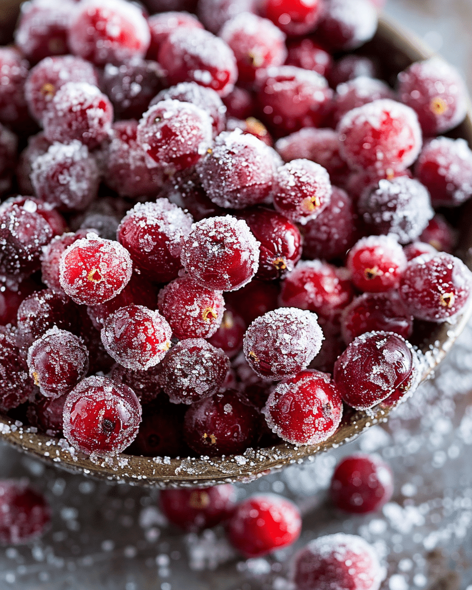 Sparkling Sugared Cranberries