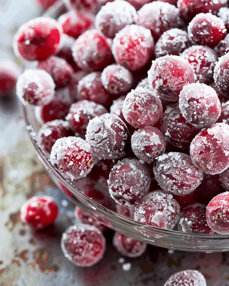 Sparkling Sugared Cranberries