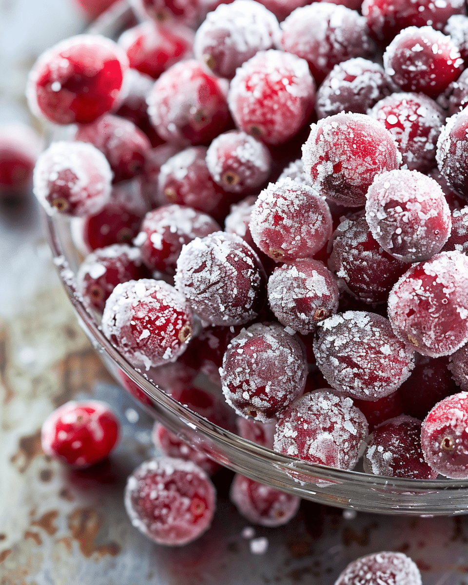 Sparkling Sugared Cranberries