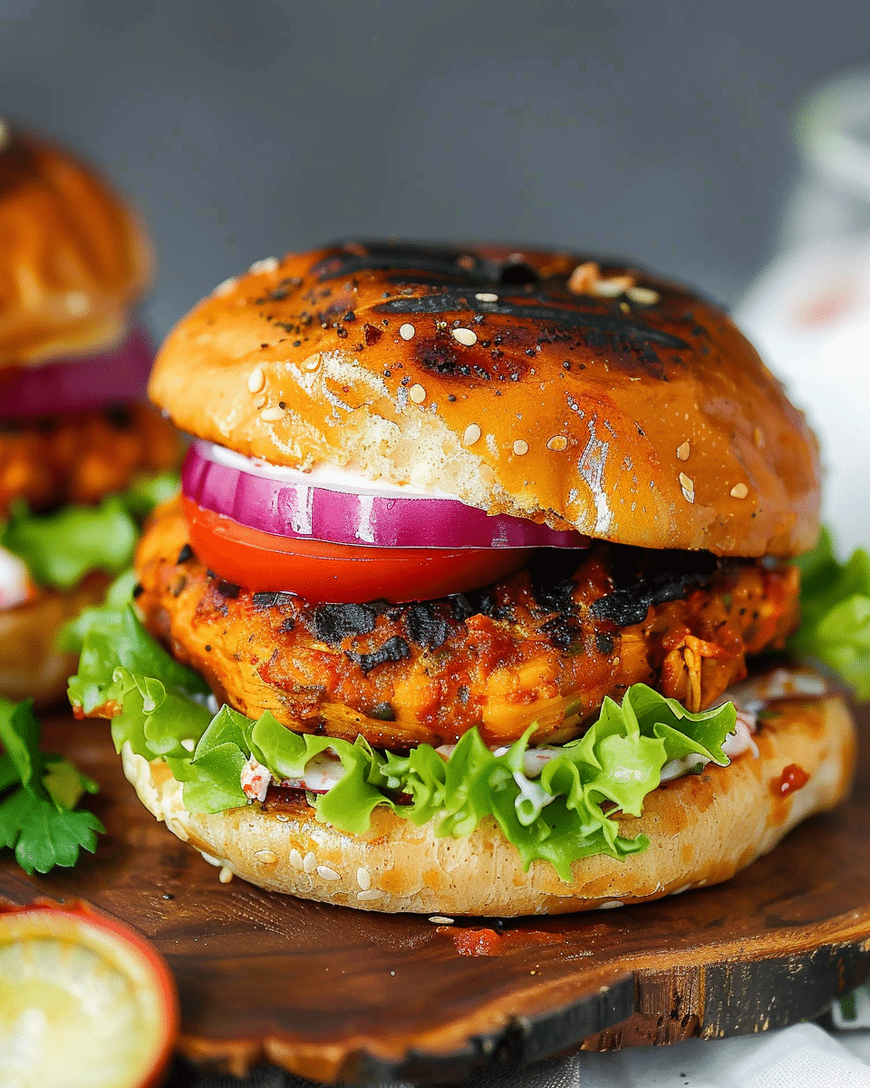 Tasty Chicken Tikka Burgers