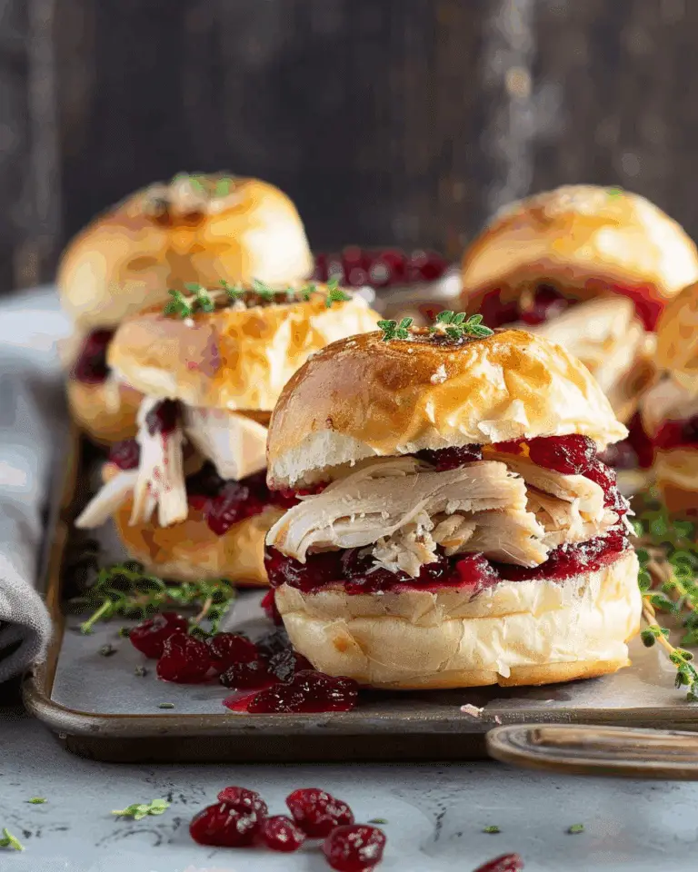 Turkey Cranberry Sliders