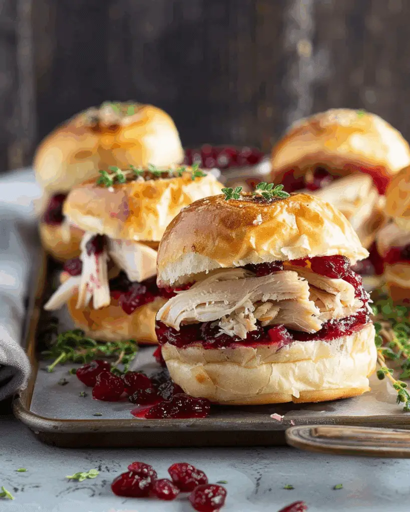 Turkey Cranberry Sliders