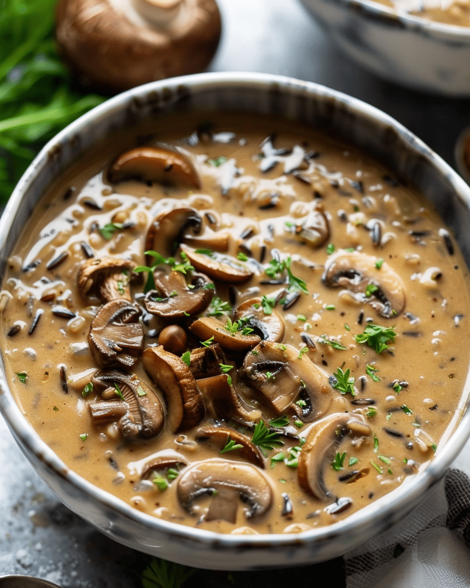 Wild Rice Mushroom Soup