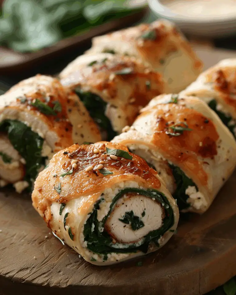 Wrapped Spinach Ricotta Chicken Rolls Recipe