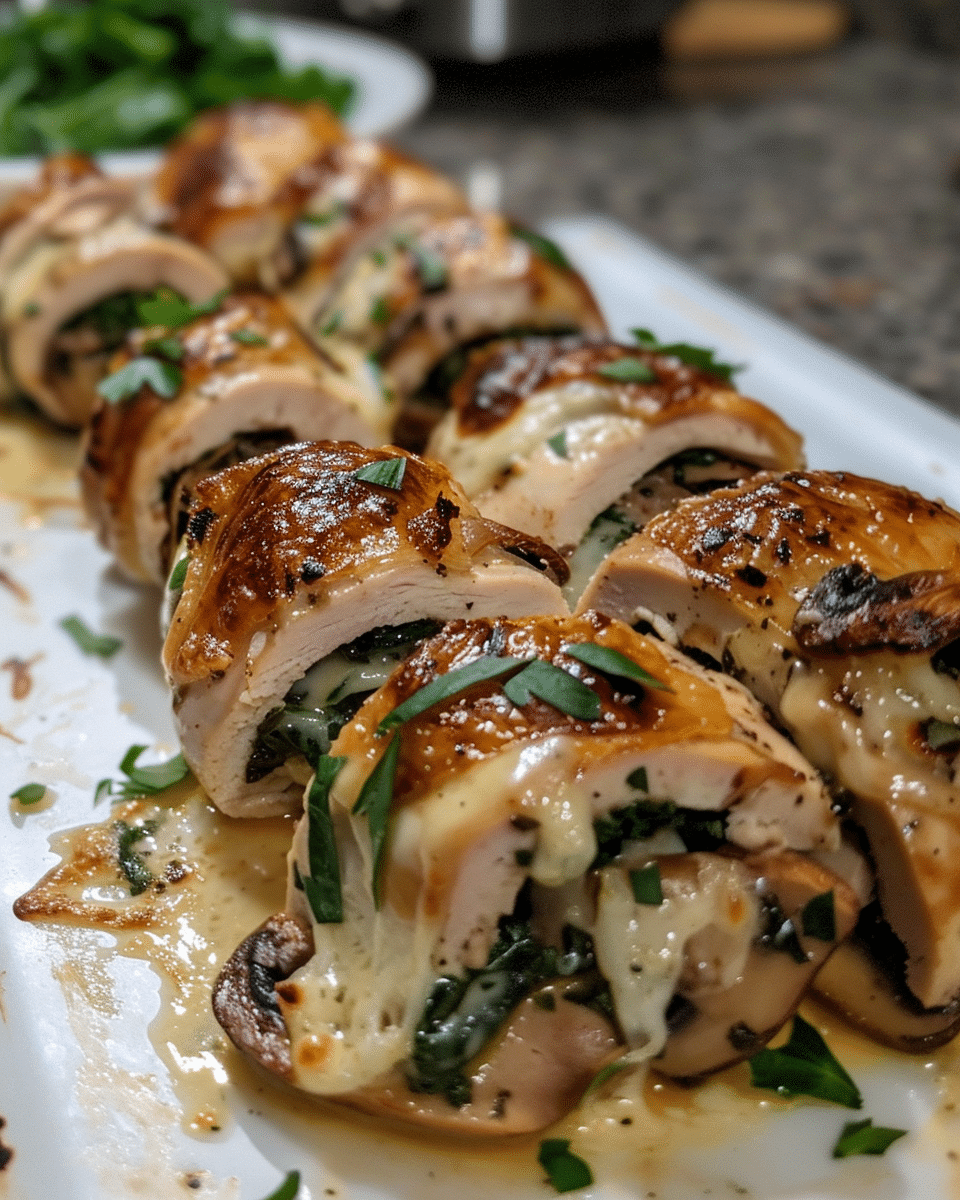 Wrapped Spinach Ricotta Chicken Rolls Recipe
