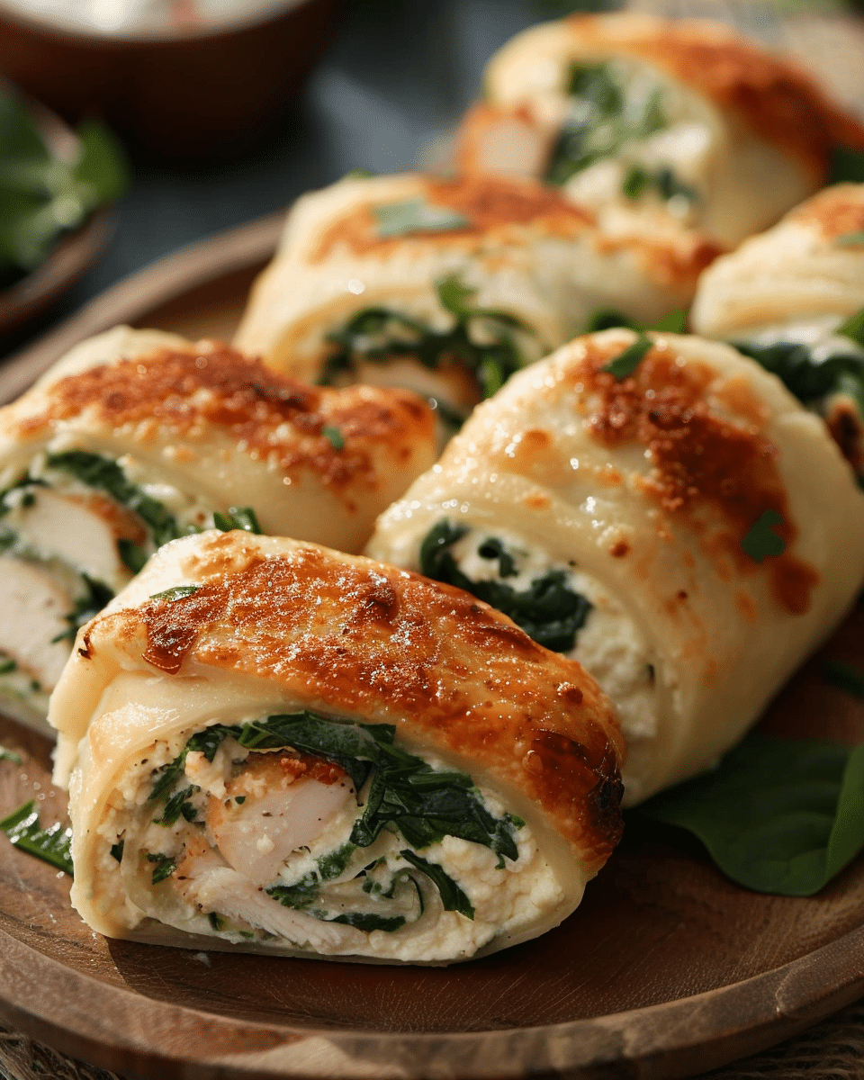 Wrapped Spinach Ricotta Chicken Rolls Recipe