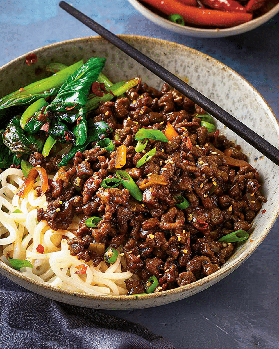 5-Ingredient Hot Maple Beef Mince Stir-Fry