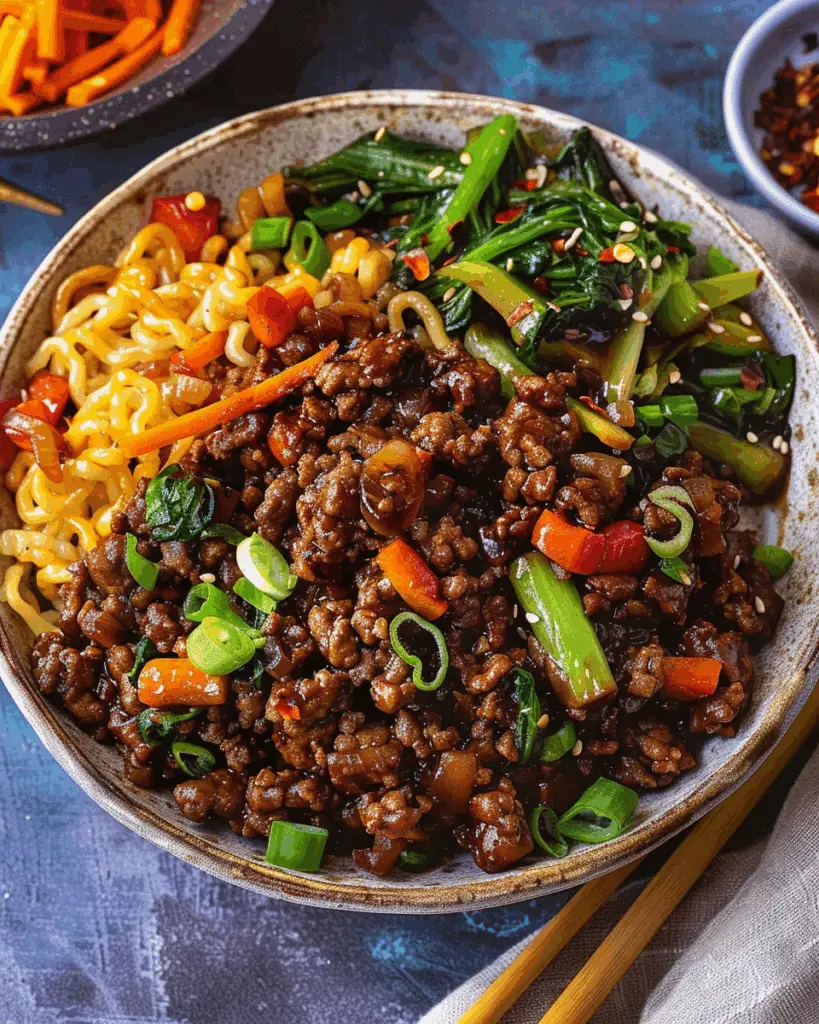5-Ingredient Hot Maple Beef Mince Stir-Fry