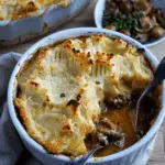 Beef Stroganoff Cottage Pie with Crispy Parmesan Topping