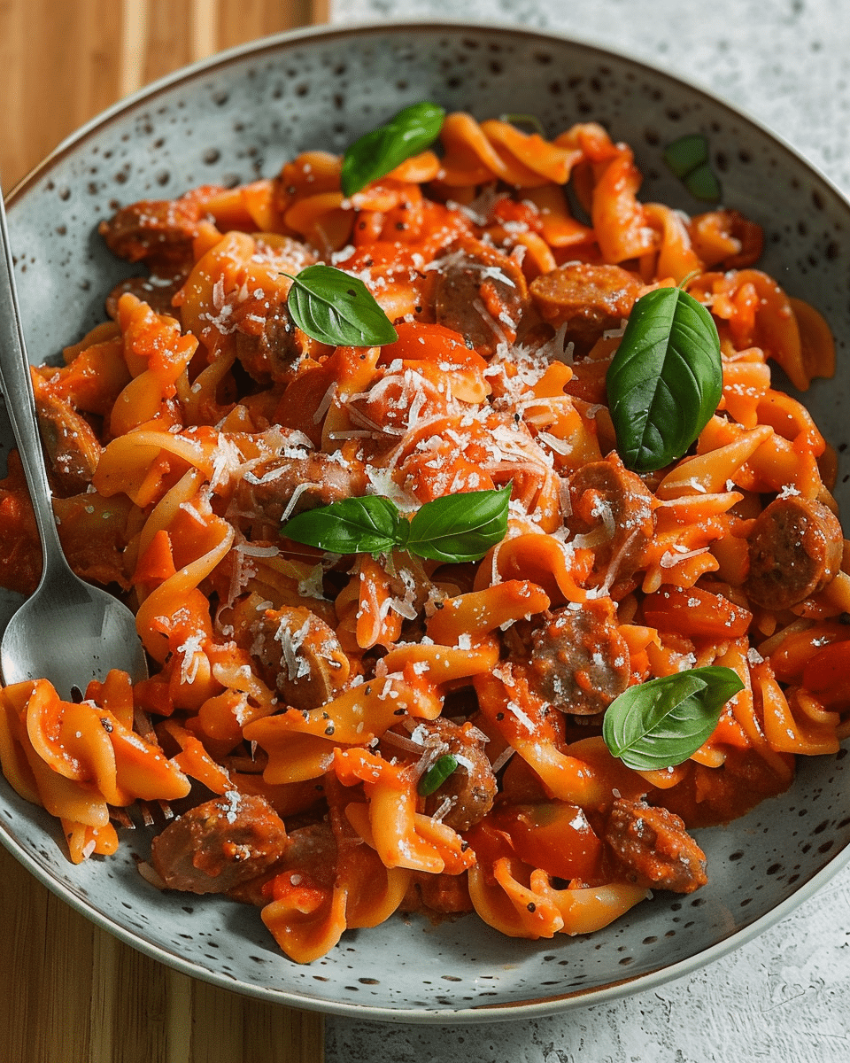 Creamy Tomato Sausage Pasta